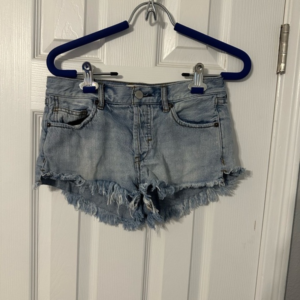 We the free high waisted denim shorts-24